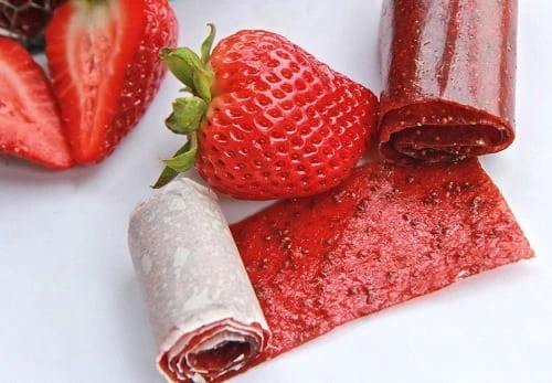 Strawberry Fruit Leather In A Food Dehydrator