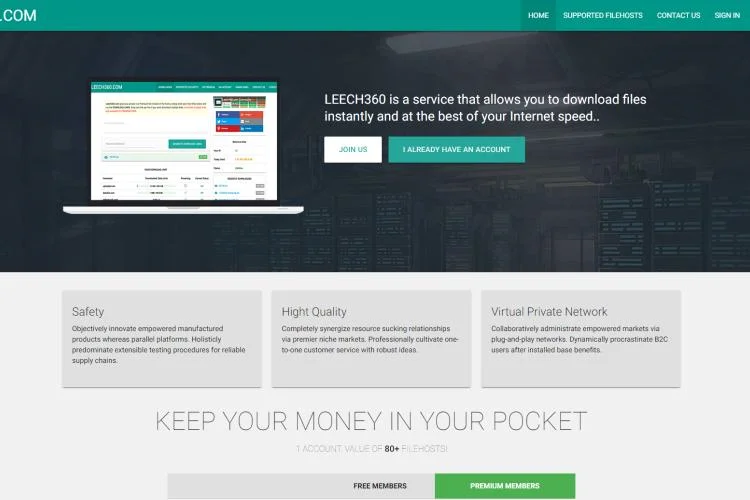 Premium Link Gen with Leech360.com
