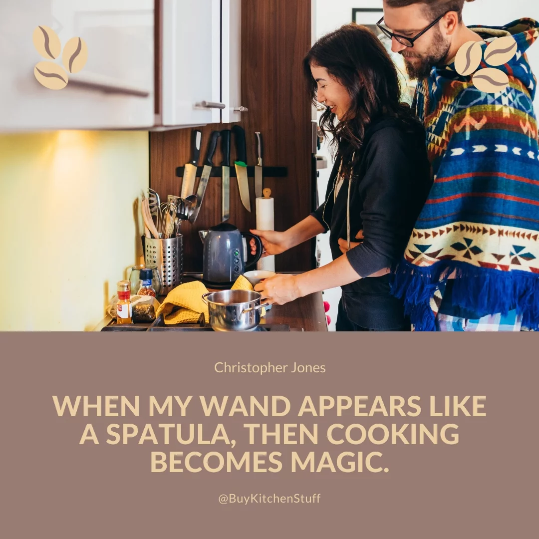 When my wand appears like a spatula, then cooking becomes magic.