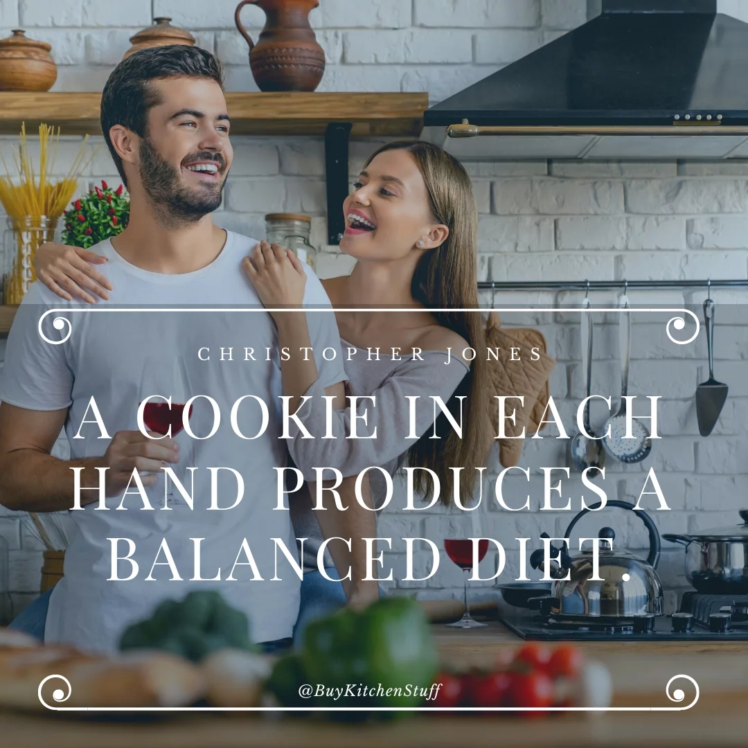 A cookie in each hand produces a balanced diet.