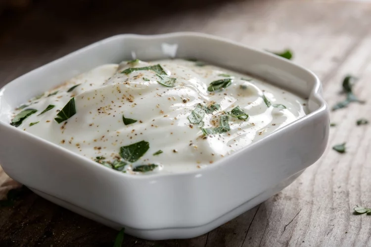Sour cream, can also be mixed with lemon juice or vinegar to create a buttermilk substitute