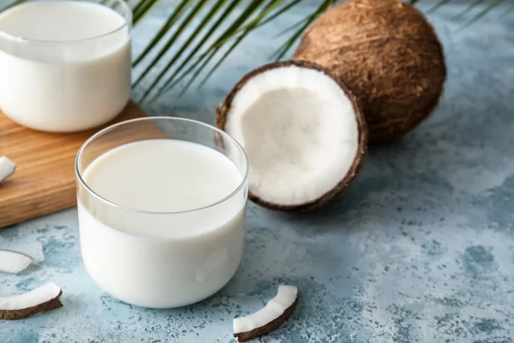 Coconut milk, thick and creamy, perfect for baking recipes that call for buttermilk