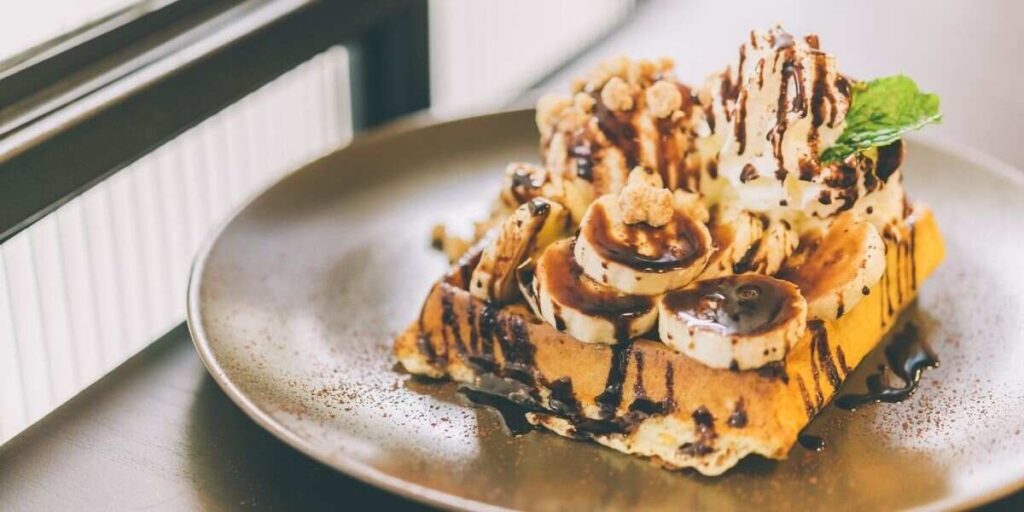 Banana Bread Waffles