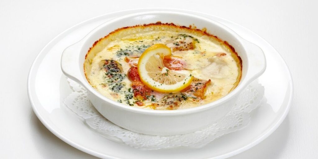 Crab Meat Au Gratin