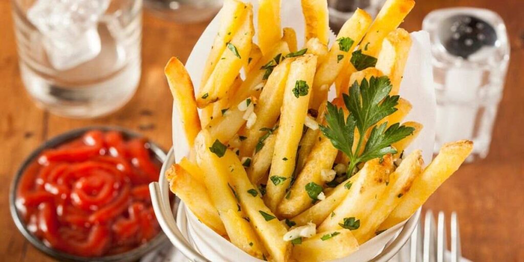 Oil-Free French Fries With Garlic & Oregano