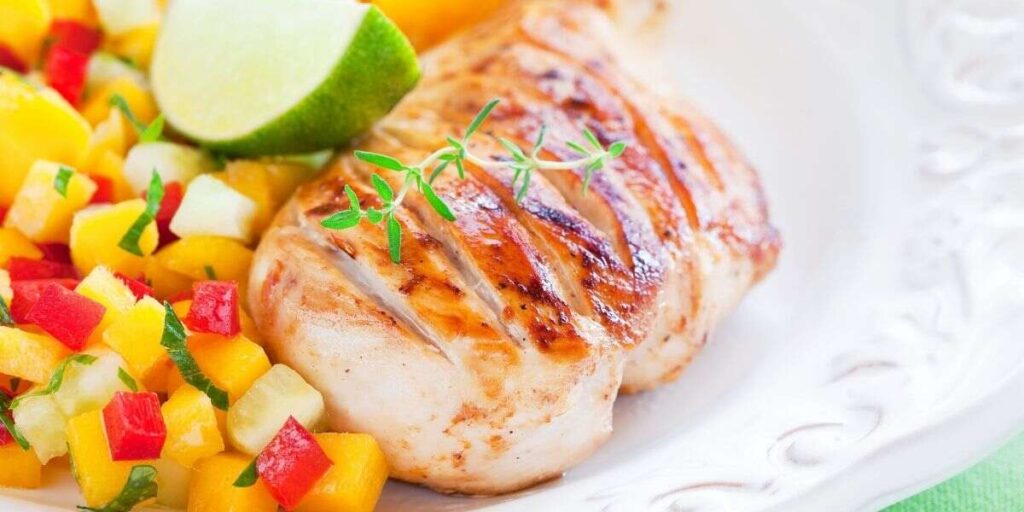 Grilled Chicken With Plum Salsa